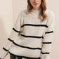 Striped White Sweater