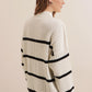 Striped White Sweater