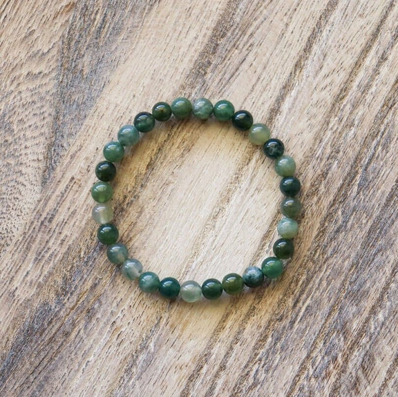 Moss Agate Bracelet ✦ Balance, Nature and Joy of Living