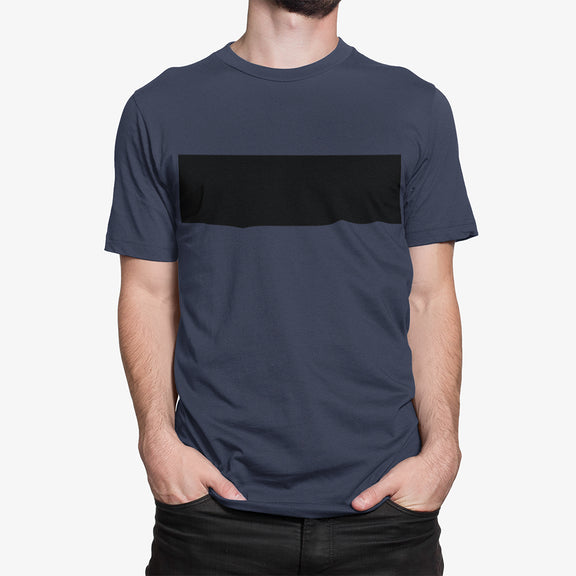 Mens Black Colorblock T-Shirt