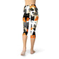 Womens All Over Print Cats Capri Leggings