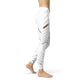 Womens White Stripes Leggings